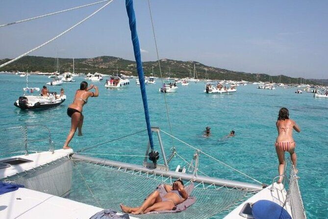 2-Catamaran tour from Cannigione to the Maddalena Archipelago - Spargi: turquoise bays and a full hour to swim and snorkel