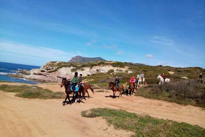 Alghero: horseback ride in Porto Ferro and Lake Baratz - Stop 1: Spiaggia di Porto Ferro (1.5 Hours) and the Blue-Flag Beach Look