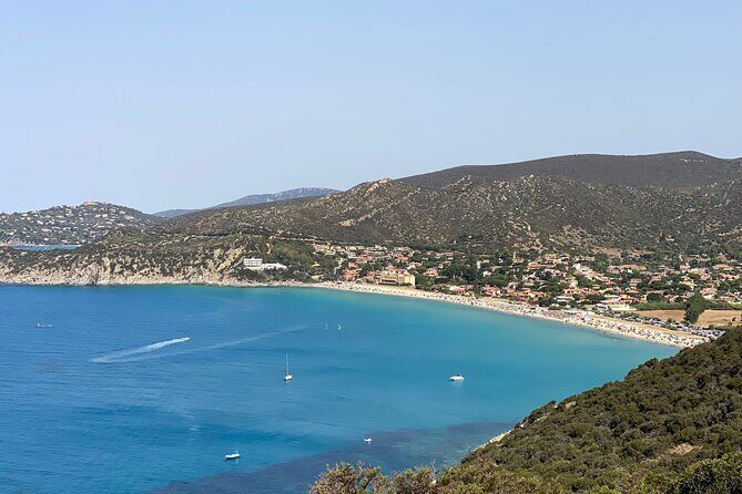 Beach Tour Porto Giunco and Cala Sinzias from Cagliari - Mari Pintau photo stop and the Leonardo da Vinci panoramic road