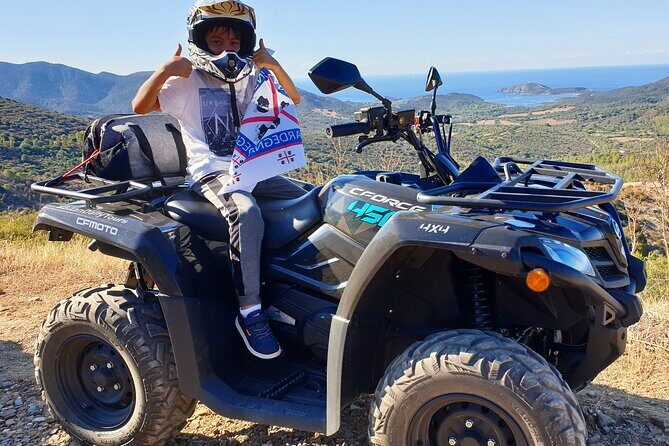 Cagliari Shore Excursion: Quad-ATV Adventure Experience - Malfatano Beach stop: coves, promontory views, and a breather from driving