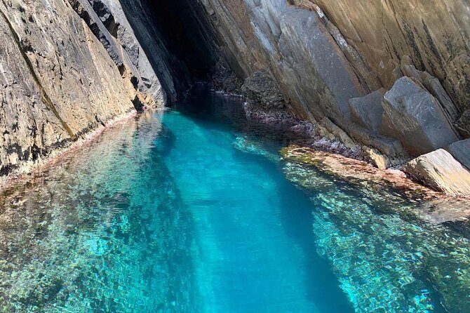Dinghy tour to Buggerru in Southern Sardinia - Grotta Azzurra: A Cave Stop That’s All About Light and Shape