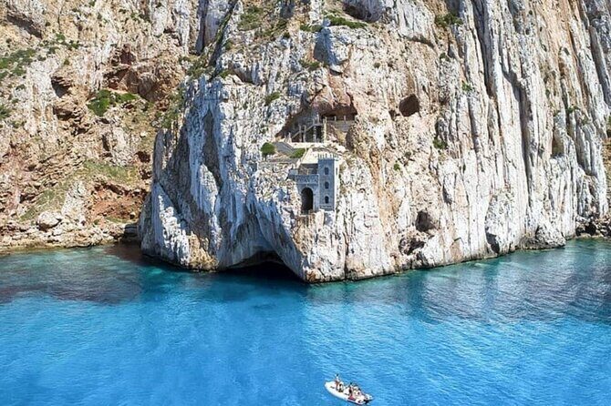 Dinghy tour to Buggerru in Southern Sardinia - Cala Domestica Swim Break: The Only Real Stretch to Put Your Body in the Water