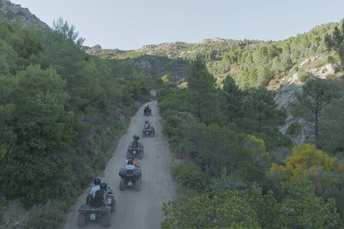 Quad Tour Monte Nieddu: Natural pools & Sardinian Tasting - The ride between stops: where the big views come from