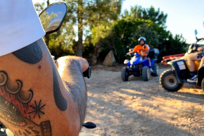 Quad Tour Monte Nieddu: Natural pools & Sardinian Tasting - Getting on the quads: licenses, safety, and guide style
